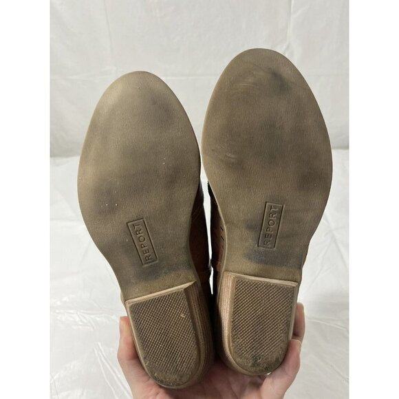 Report Women’s Davidson Tan Brown Ankle  Bootie Shoe Size 6 LEATHER - Picture 13 of 15